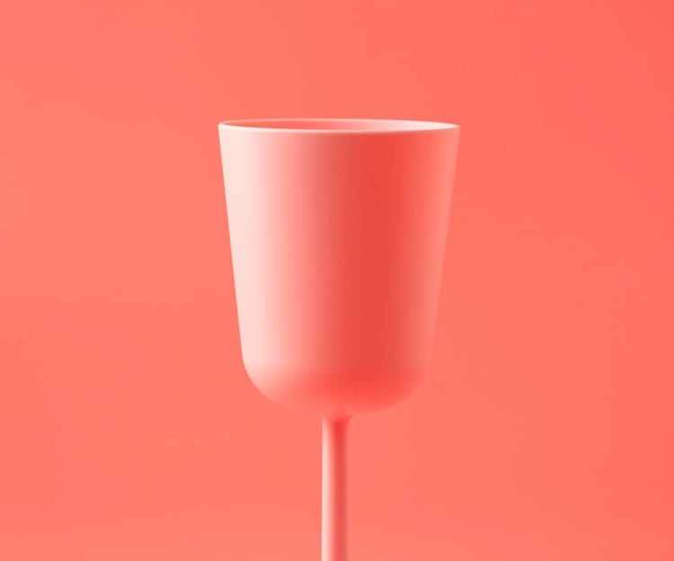 A Picture of a Pink cup